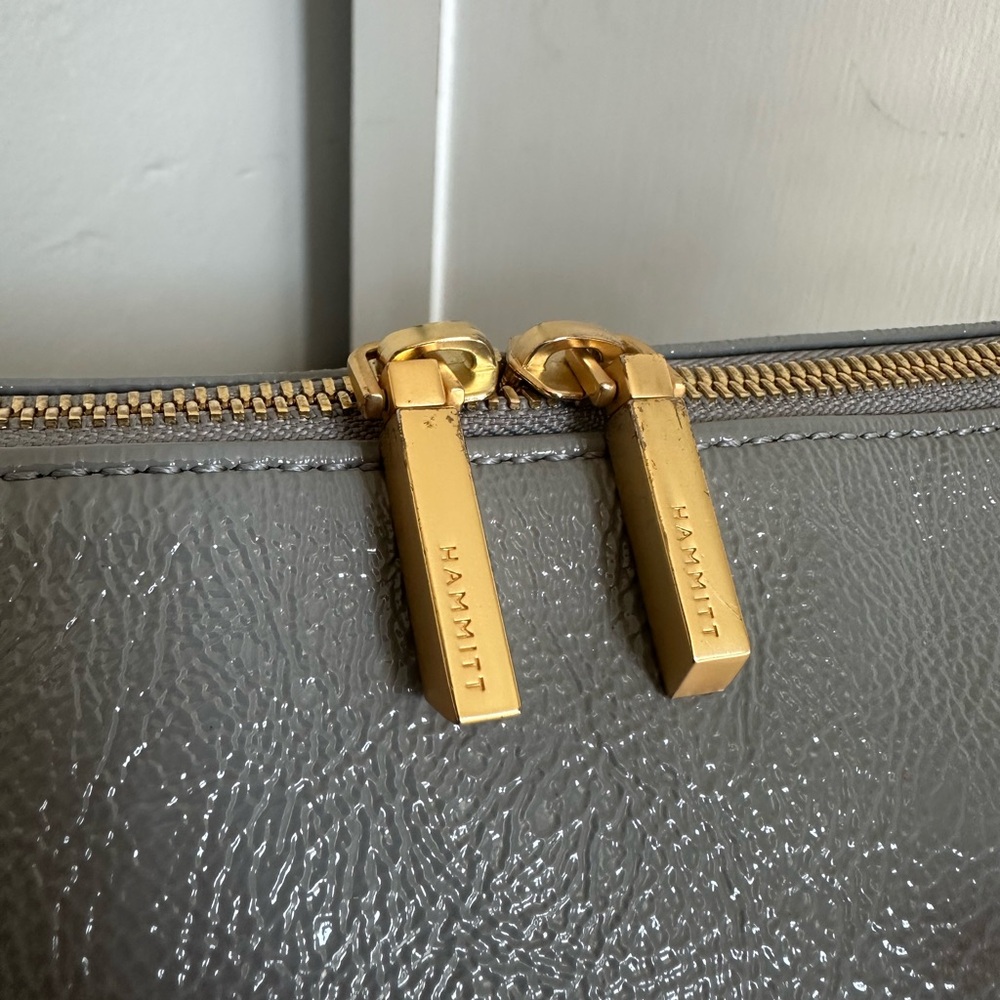 RARE Hammitt Daniel Medium Top Handle Bag Marina Glaze and Brushed Gold Hardware - Picture 7 of 9